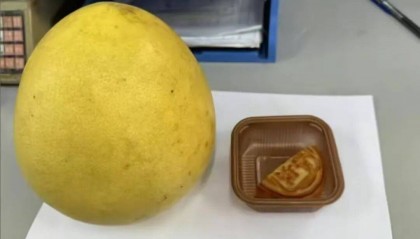 广东一公司给员工发半块月饼作为福利？网友吵翻了，公司：系下午茶，每人还发了柚子