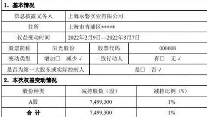 阳光股份股票(阳光股份股票行情走势)