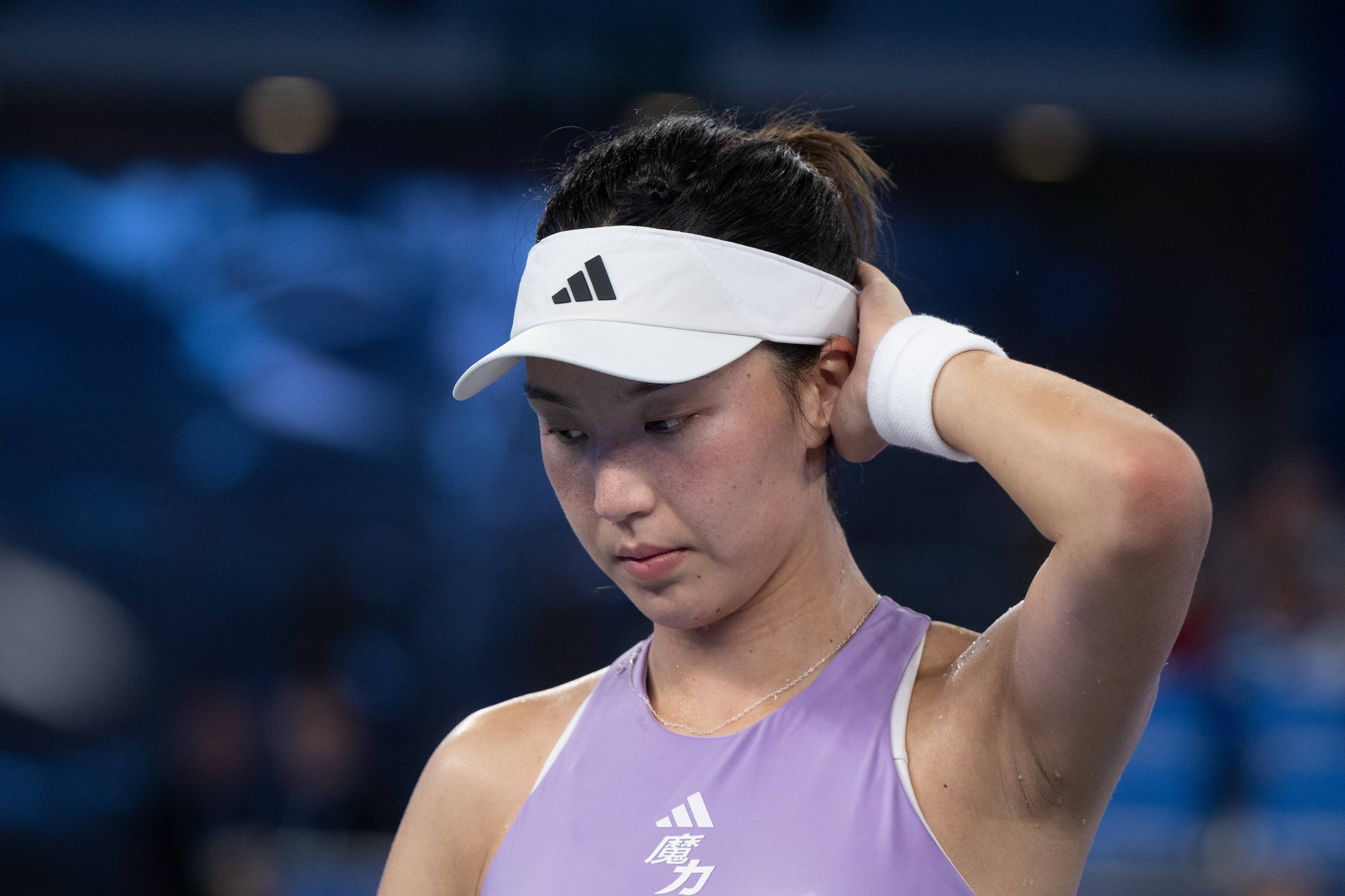 （体育）网球——武汉公开赛：王欣瑜首轮出局